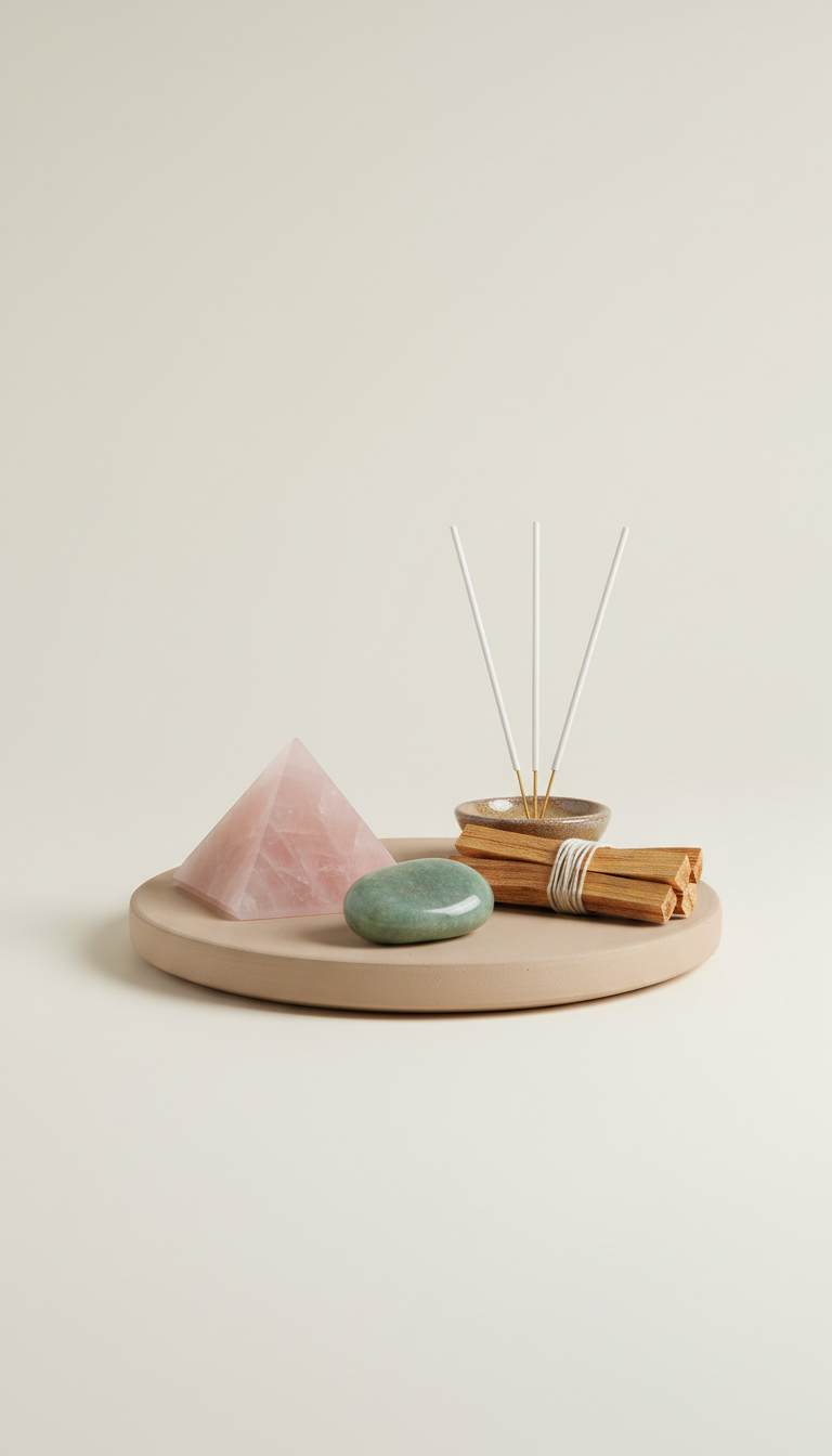 Rose Quartz Crystal Set